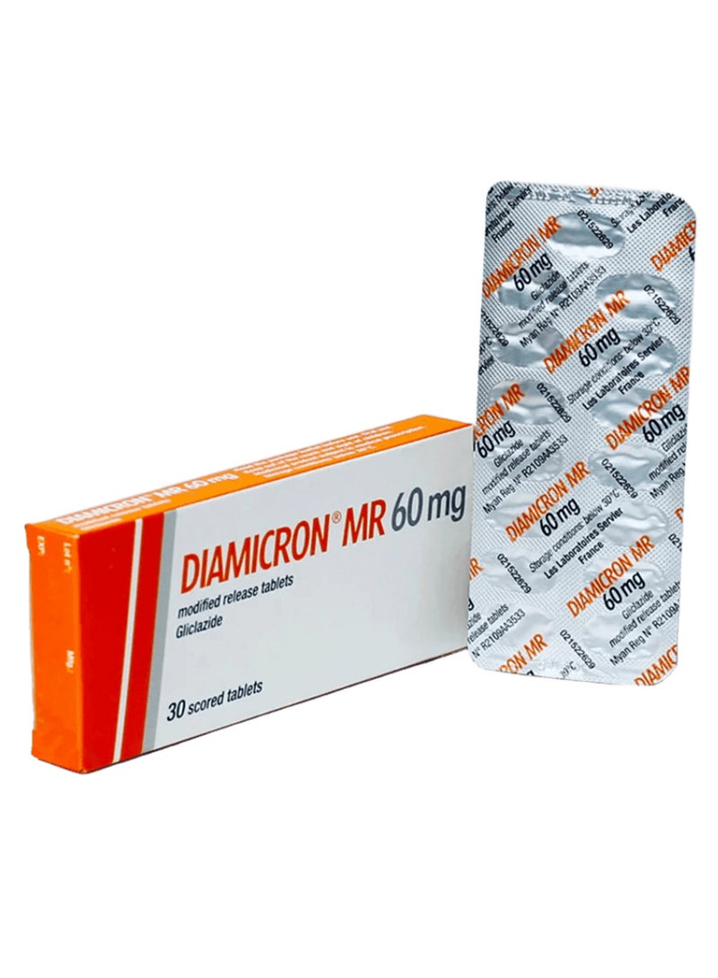 Diamicron MR 60 mg gliclazide modified‑release 30 Tablets - Image 2